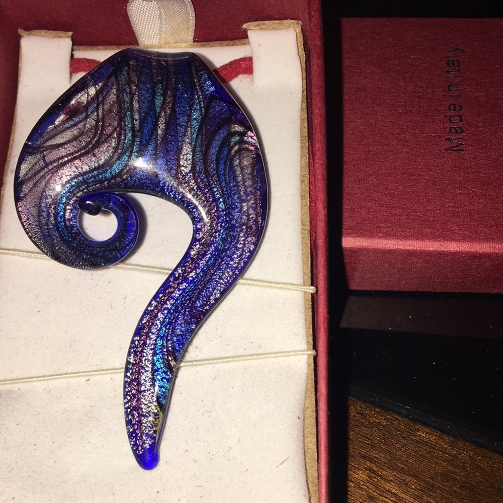 Italian Dichroic glass pendant